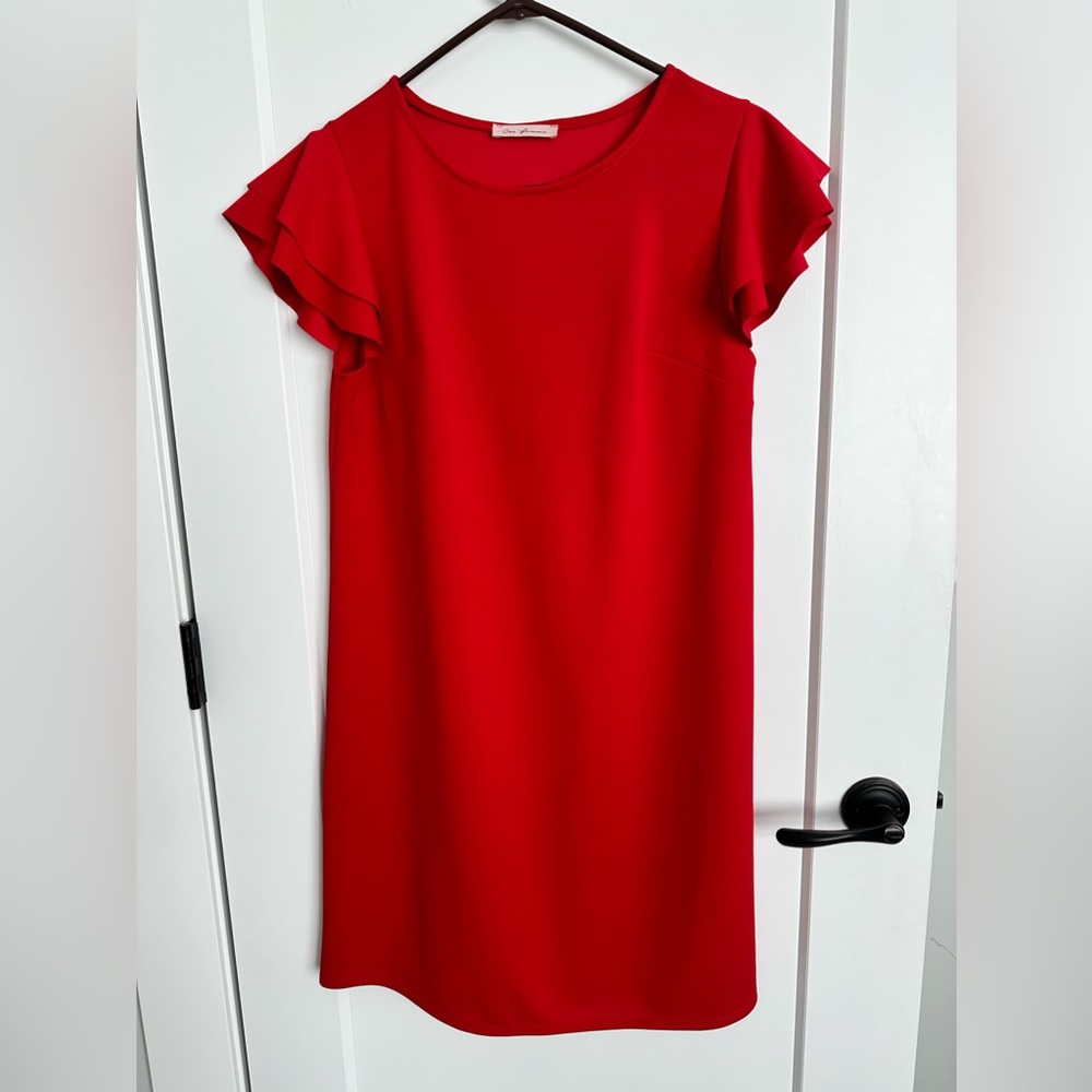 NWOT Red Polyester/Spandex dress.